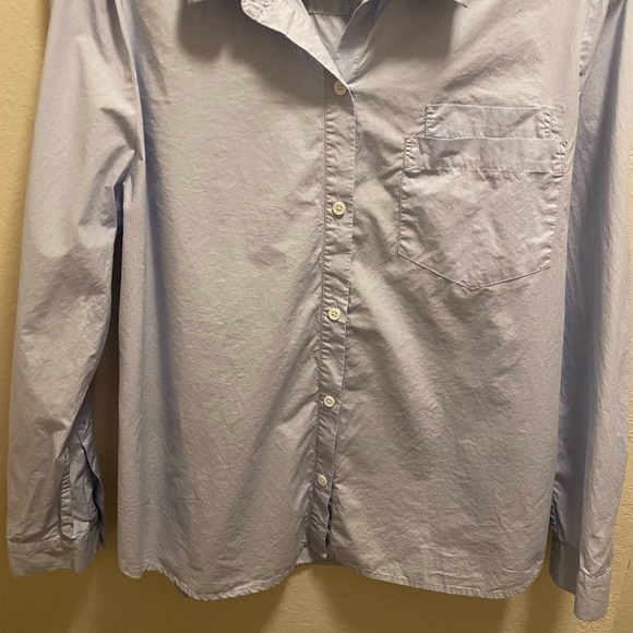 Jenni Kayne Slim Button Down Shirt In French Blue Size XXL - Picture 7 of 12